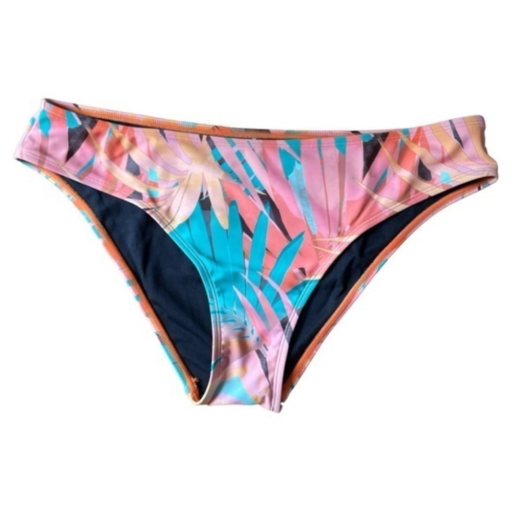 Cupshe Bikini Swimsuit Bottoms Colorful Tropical Size Large‎ NWT Lined